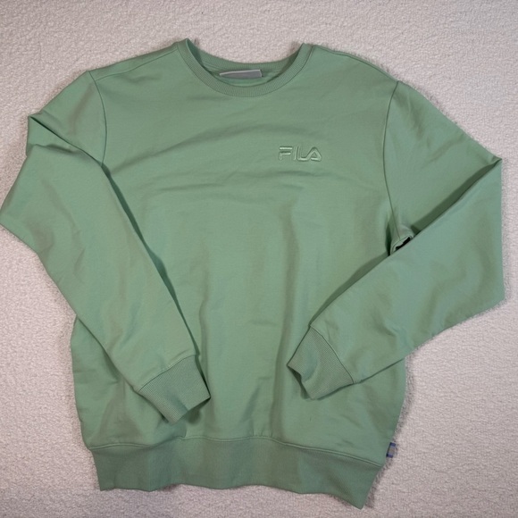 Fila Tops - Fila Crewneck Long Sleeve Pullover in Mint